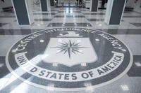 The seal of the Central Intelligence Agency is seen in the lobby of the headquarters building in Langley, Va.