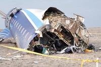 Wreckage of Azerbaijan Airlines Embraer 190 near the airport of Aktau
