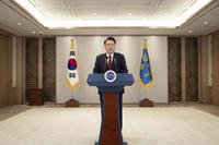 South Korean President Yoon Suk Yeol speaks