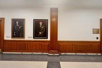 Space where a portrait of retired Gen. Mark Milley hung