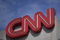 Signage is seen at the CNN Center in Atlanta