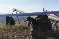 Russian servicemen prepare a &quot;Orlan-10&quot; drone