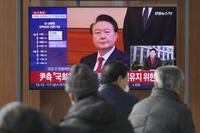 impeached South Korean President Yoon Suk Yeol during a news program