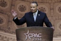 Conservative commentator Dan Bongino speaks at the Conservative Political Action Committee annual conference in National Harbor