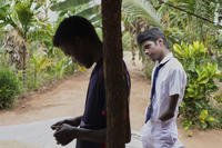 Kumarakulasingham Dinojan, who lost his left hand below his wrist from a mine blast
