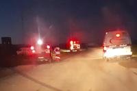Red Crescent emergency vehicles