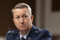 Lt. Gen. John Caine (Retired), testifies during a Senate Armed Services Committee hearing to examine his nomination to be promoted to general and Chairman of the Joint Chiefs of Staff, Department of Defense
