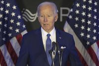 Former President Joe Biden speaks at a conference in Chicago.
