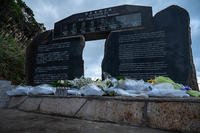 The Gundam 22 dedicated cenotaph memorial in Japan