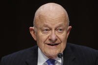 Former National Intelligence Director James Clapper testifies on Capitol Hill in Washington, D.C.