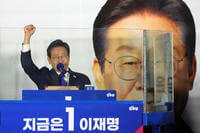 South Korea's Democratic Party's presidential candidate Lee Jae-myung
