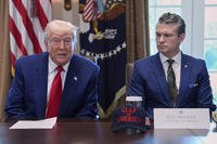 President Donald Trump and Secretary of Defense Pete Hegseth
