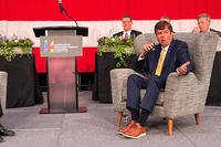 U.S. Rep. Dale Strong (R-Alabama) speaks to the Huntsville-Madison County Chamber.