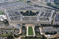 The Pentagon, the headquarters for the U.S. Department of Defense, is seen from the air