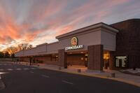 A commissary store at sunset.