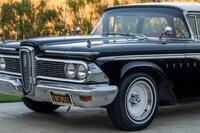 Front-quarter shot of a 1959 Edsel Villager