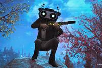 Fallout 76 sniper with robot head