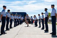 Cadets arrive at the U.S. Air Force Academy in Colorado Springs, Colorado, June 23, 2022 (Public Domain)