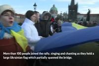 Rally in Support of Ukraine Held in Prague