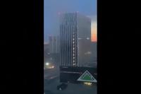 Russia: Moscow Office Building Hit by Ukrainian Drones