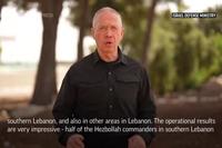 Half of Hezbollah Commanders in South of Lebanon 'Eliminated,' Israel Defence Minister Says