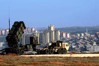 US Patriot missiles stand guard over Gaziantep, Turkey in February 2013. An additional battery of the missiles has been deployed to South Korea. (US European Command)