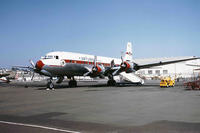 A Saturn Airways DC-6B at the San Diego International Airport - Lindbergh Field.