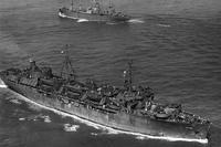USS General G.O. Squier (AP-130) underway off the coast of California near San Francisco, date unknown. (Photo: U.S. Navy)