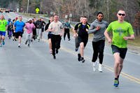 Lt. Colin Charpentier leads the way as a battalion sets off on its 5K Family Fun Run fundraiser.