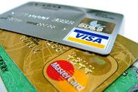 A pile of credit cards
