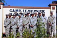 U.S. Navy sailors display their Dominance Warfare Specialist devices at Camp Lemonnier, Djibouti, October 29, 2011. (Air Force/Airman Jarad A Denton	)