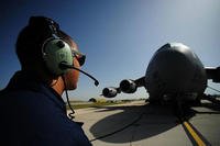 Senior Airman German Rubio-Arroyo, 39th Maintenance Squadron aerospace ground equipment journeyman, refuels a C-17 Globemaster cargo aircraft during a wing exercise June 27, 2014, at Incirlik Air Base, Turkey. Nicole Sikorski/Air Force