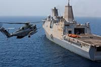 A Marine Corps CH-53E Super Stallion crashed Monday in the Gulf of Aden (Source: U.S. Navy)