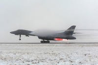 A B-1B Lancer takes off from Ellsworth Air Force Base, S.D., March 27, 2011, on a mission in support of Operation Odyssey Dawn. (Photo: Staff Sgt. Marc I. Lane)