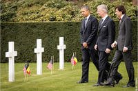 President Obama visited the Flanders Field cemetery to reflect on the World War I anniversary.
