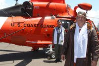 Master Chief Petty Officer Clay Hill, the new Coast Guard Enlisted Ancient Albatross, stands with Master Chief Petty Officer Michael Ferreira, the outgoing Enlisted Ancient Albatross, Aug. 20, 2015. (U.S. Coast Guard/Petty Officer 2nd Class Tara Molle)