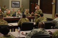 Sgt. Maj. of the Army Daniel A. Dailey speaks at the chief of staff of the Army-sponsored Noncommissioned Officer Solarium II. Photo: U.S. Army