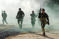 Navy SEALs conduct immediate action drills at the John C. Stennis Space Center. The drills are a part of the SEALs pre-deployment training./U.S Navy photo by Mass Communication Specialist 2nd Class John Scorza