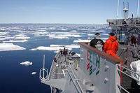 Navy leaders said rising water temperatures in the Arctic have forced the service to update its strategic outlook on the region. (U.S. Navy photo)