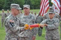 Army officer retirement  ceremony.