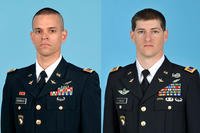 Chief Warrant Officer 2 Alex Caraballoleon and Chief Warrant Officer 2 Kevin M. Weiss were killed Dec. 2 when their helicopter crashed outside Fort Campbell, Kentucky. (Photo: U.S. Army.)