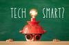 Tech smart? Child with lightbulb on helmet 