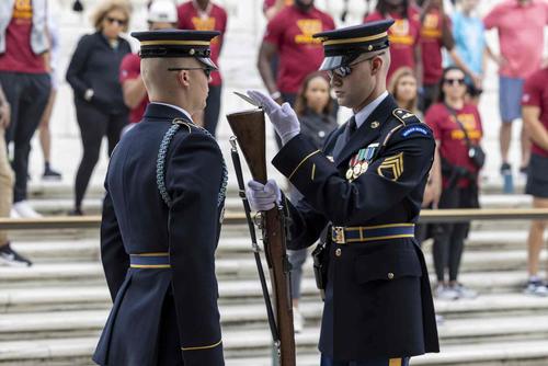 3d U.S. Infantry Regiment welcomes the Washington Commanders