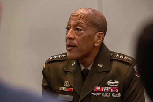 Gen. Charles R. Hamilton, commanding general, U.S. Army Materiel Command