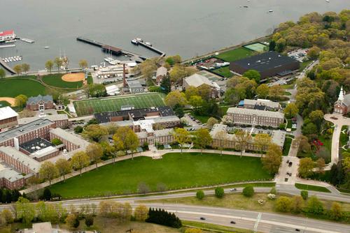 The U.S. Coast Guard Academy in New London, Conn.