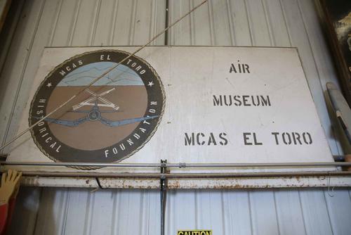 A sign paying homage to Marine Corps Air Station El Toro, Calif