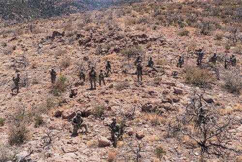 New Mexico National Defense Area sign emplacement mission