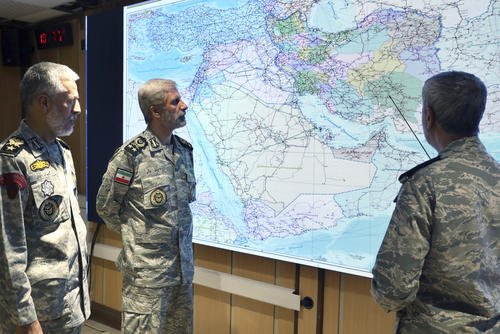 military leadership of Iran meet in Zolfaghar central headquarters, Iran